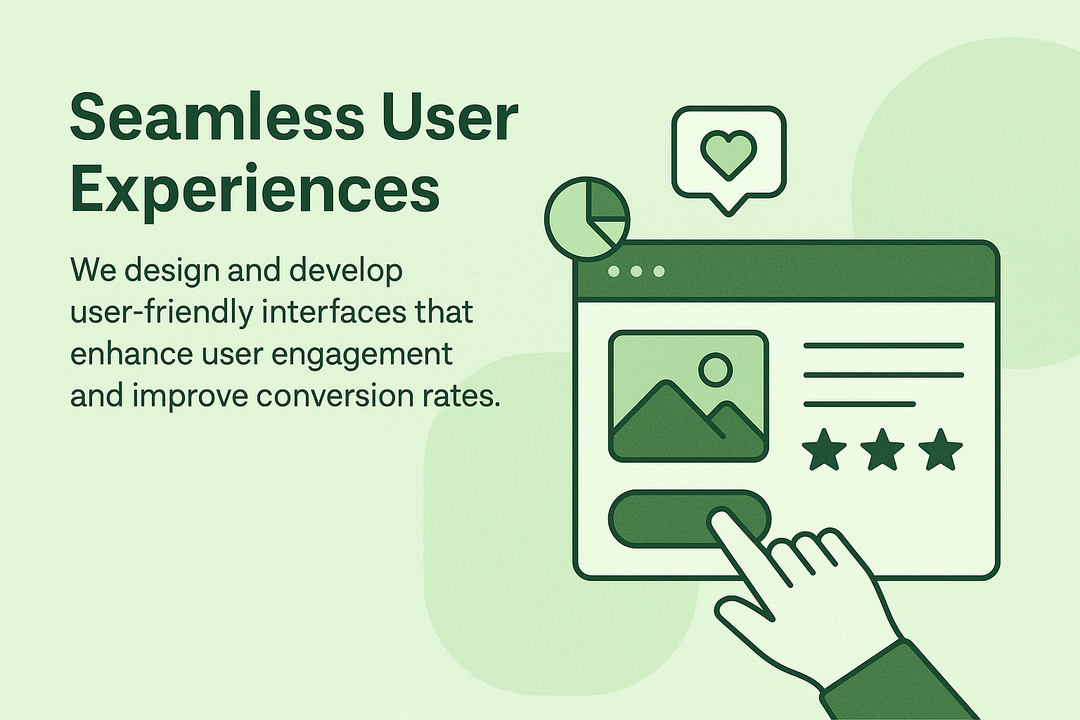 Seamless user experiences - We design and develop user-friendly interfaces that enhance user engagement and improve conversion rates.