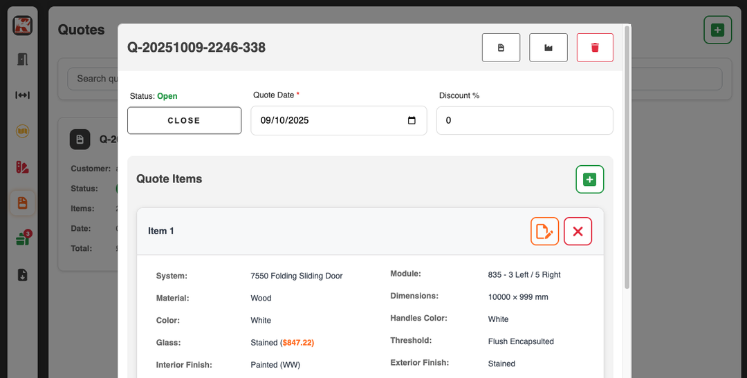 Rhinotrusion Ordering System
